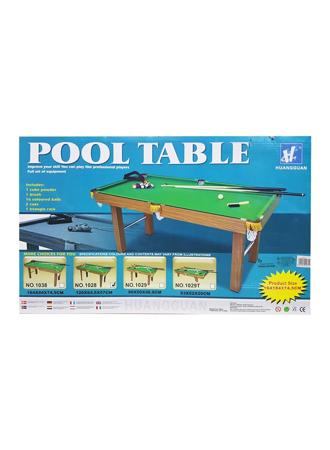 Huangguan Billiard Pool Table 164x84x74.5cm - Image 2