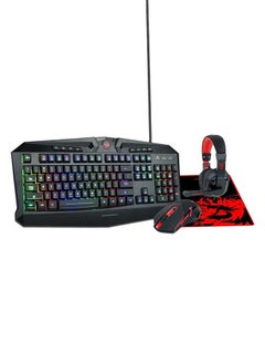 REDRAGON Mechanical Gaming Wired Keyboard And Mouse With Microphone Combo  - Image 1