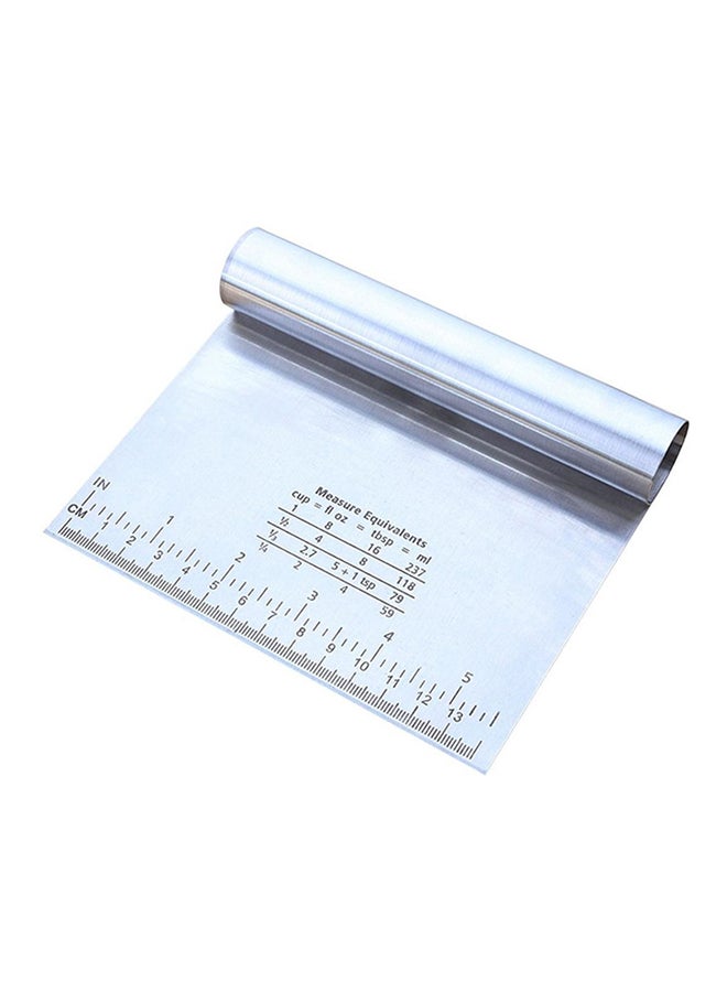 POLLEN LIFE Stainless Steel Dough Smoother Silver 15x12centimeter 