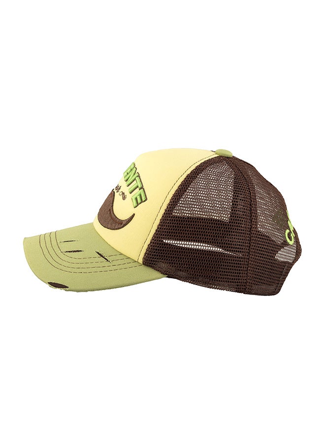 Caliente Senor Moustache Cap Green/Yellow/Brown  - Image 2