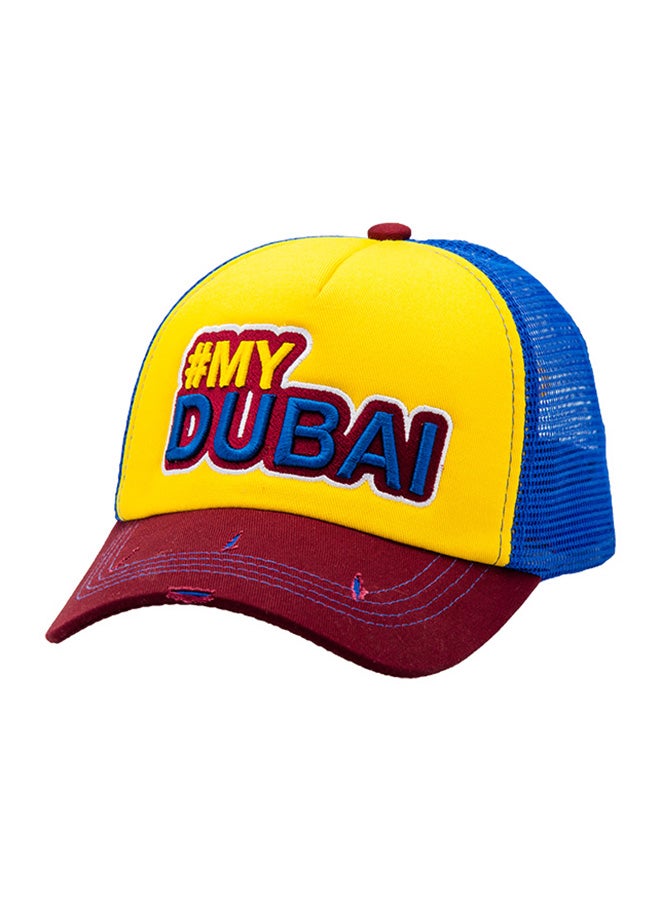 Caliente My Dubai Cap Maroon/Yellow/Blue  - Image 1