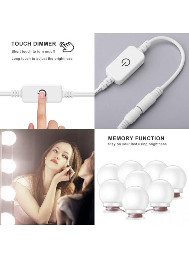 مرآة لغرفة الملابس بإضاءة LED أبيض  - Image 4