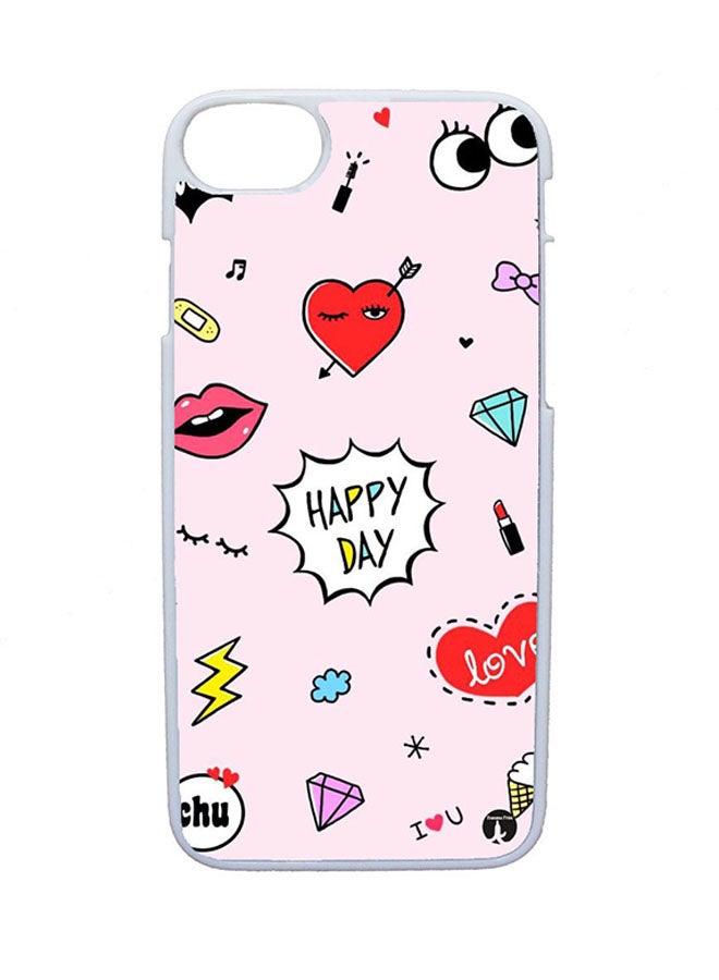 بي بي غطاء حماية واق لهاتف أبل آيفون 8 أزرق/أبيض/ بيج