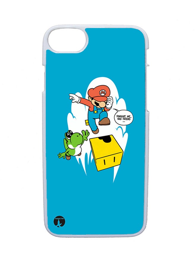 بي بي غطاء حماية واق لهاتف أبل آيفون 8 بلس نمط لعبة الفيديو "Super Mario"
