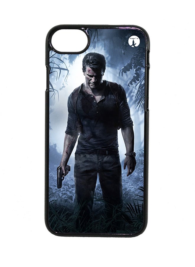 بي بي غطاء حماية واق لهاتف أبل آيفون 8 بلس نمط لعبة الفيديو "Uncharted"