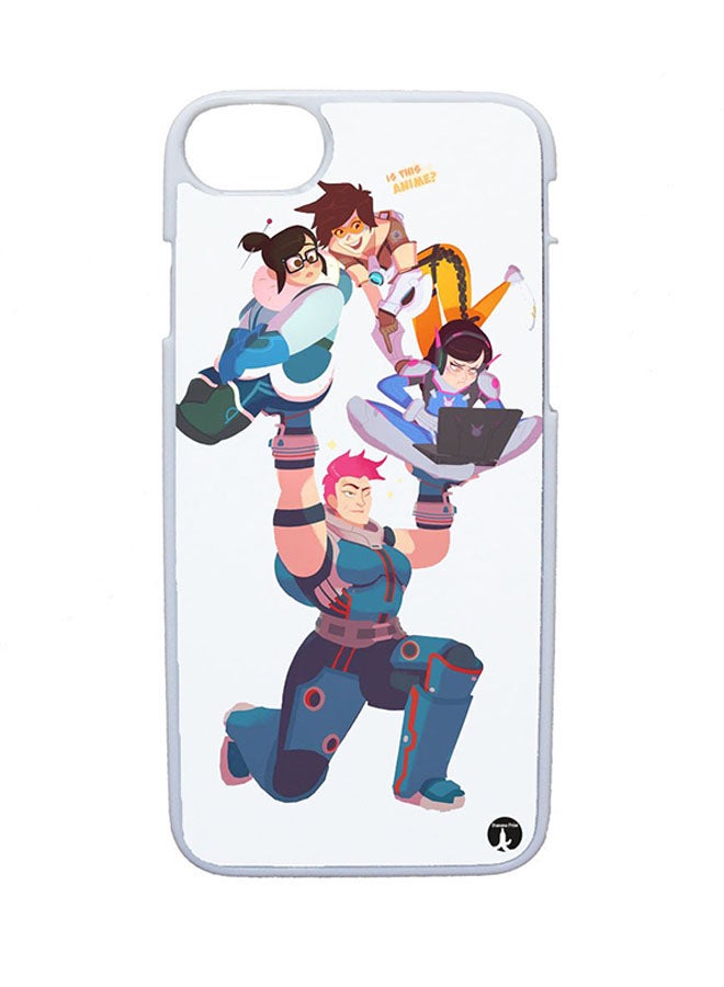 بي بي غطاء حماية واق لهاتف أبل آيفون 8 بلس نمط لعبة الفيديو "Overwatch"