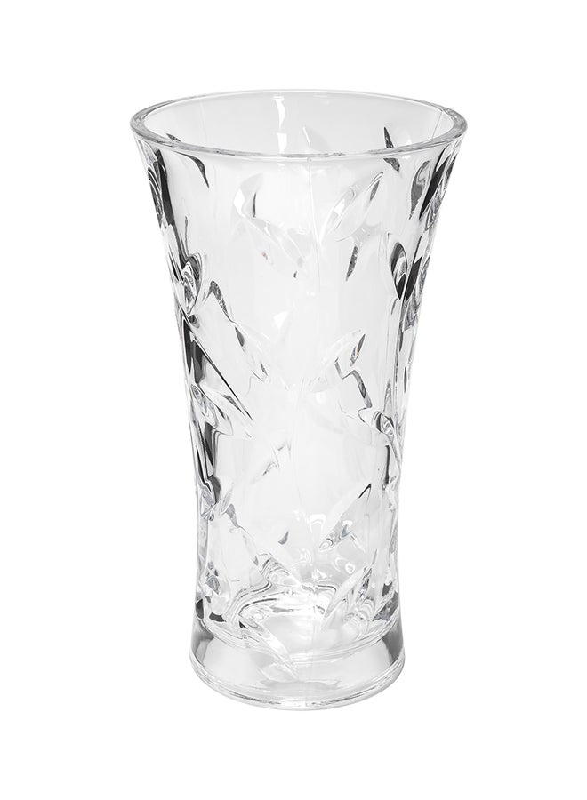 RCR Laurus Glass Vase Clear 25x13.5cm  - Image 1
