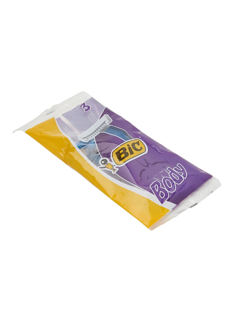 Bic - Pack Of 3 Body Razors Blue - Image 1