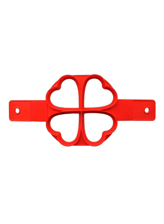 POLLEN LIFE Four-Hole Heart-Shaped Pancake Belt Red 40x23x1.5cm 
