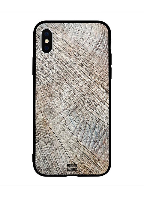 Skin Case Cover -for Apple iPhone X Cracks on Wood Pattern Cracks on Wood Pattern