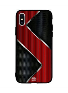 Skin Case Cover -for Apple iPhone X Red & Black Steals Pattern Red & Black Steals Pattern
