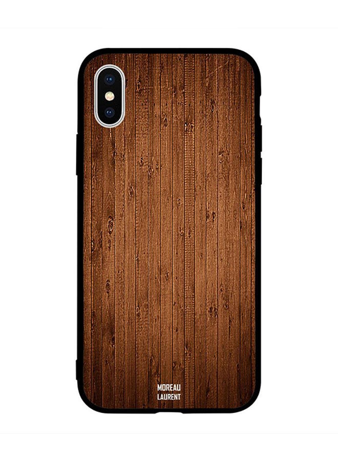 Moreau Laurent - Skin Case Cover -for Apple iPhone X Horizontal Vintage Brown Pattern Horizontal Vintage Brown Pattern - Image 1