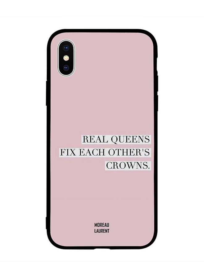 Moreau Laurent Skin Case Cover -for Apple iPhone X Real Queens Fix Each Other's Crowns Real Queens Fix Each Other's Crowns