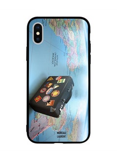 Protective Case Cover for Apple iPhone XS Travel Tags Briefcase