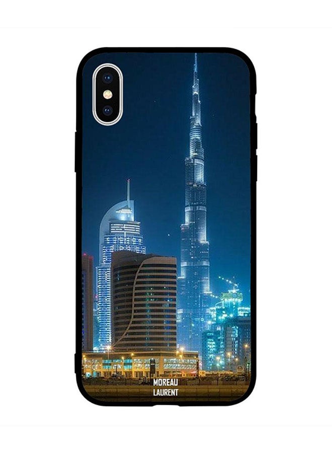 Protective Case Cover for Apple iPhone XS Burj Khalifa Lighten