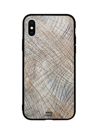 Protective Case Cover for Apple iPhone XS Cracks on Wood Pattern - v1544597023/N19854290A_1