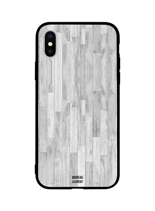Moreau Laurent - Protective Case Cover for Apple iPhone XS White Plywood Pattern - Image 1
