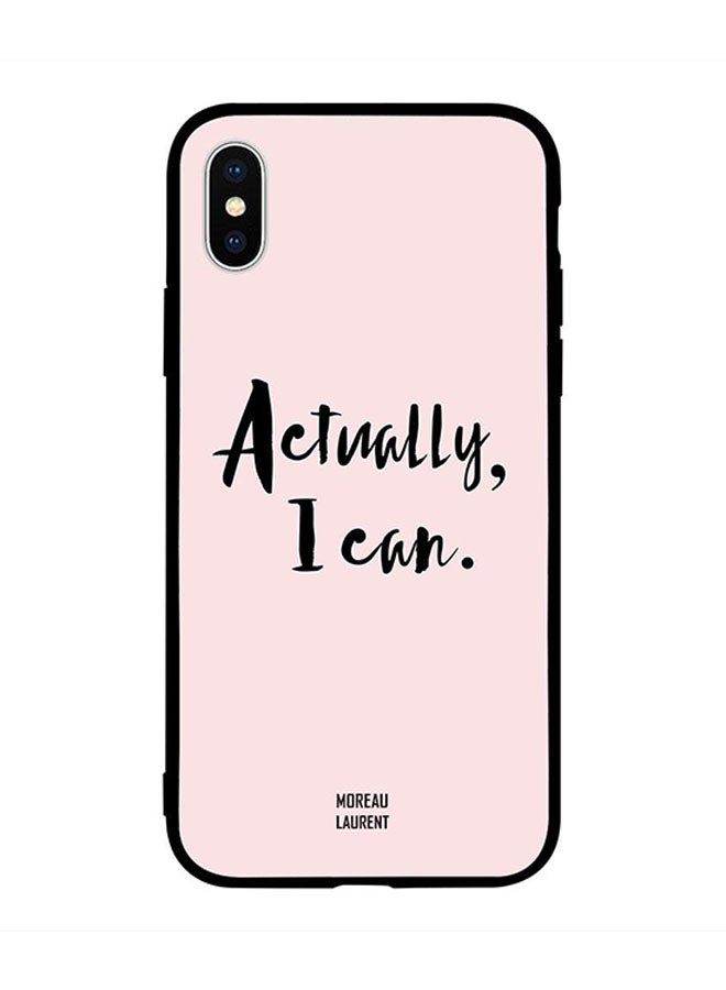 Moreau Laurent Protective Case Cover for Apple iPhone XS Actually I Can