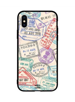 Protective Case Cover for Apple iPhone XS Max Travel Stamps