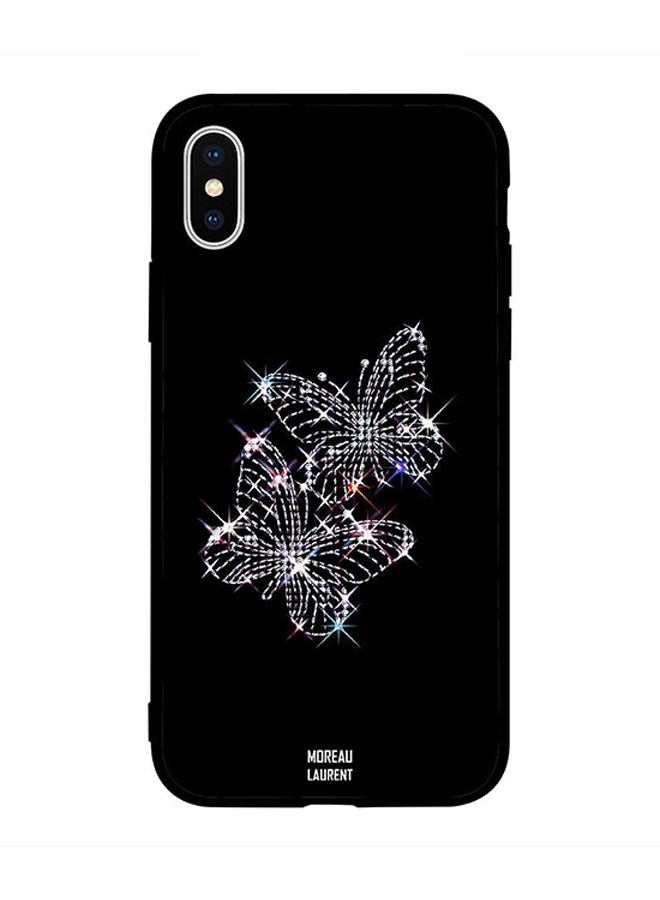 Moreau Laurent Protective Case Cover for Apple iPhone XS Max Lighten White Butterflies