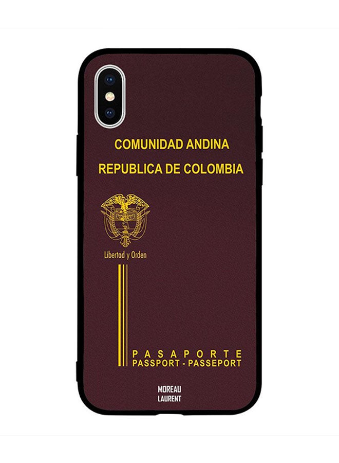 Moreau Laurent - Protective Case Cover for Apple iPhone XS Max Colombia Passport - Image 1