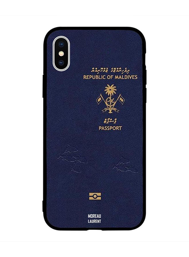 Moreau Laurent Protective Case Cover for Apple iPhone XS Max Maldives Passport