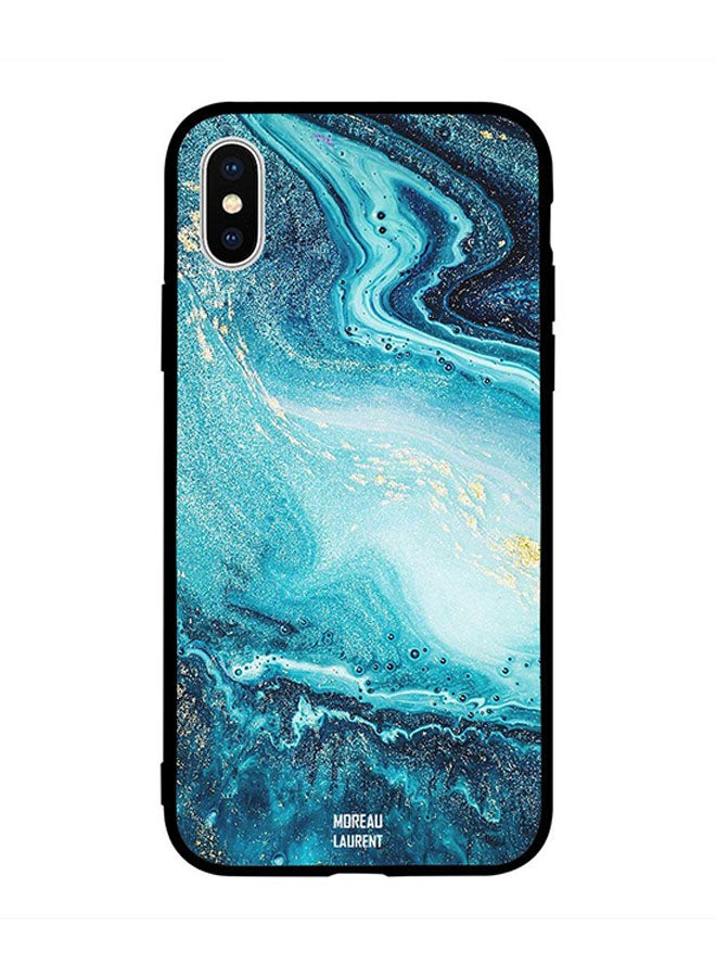 Moreau Laurent Protective Case Cover for Apple iPhone XS Max Water Flow Pattern