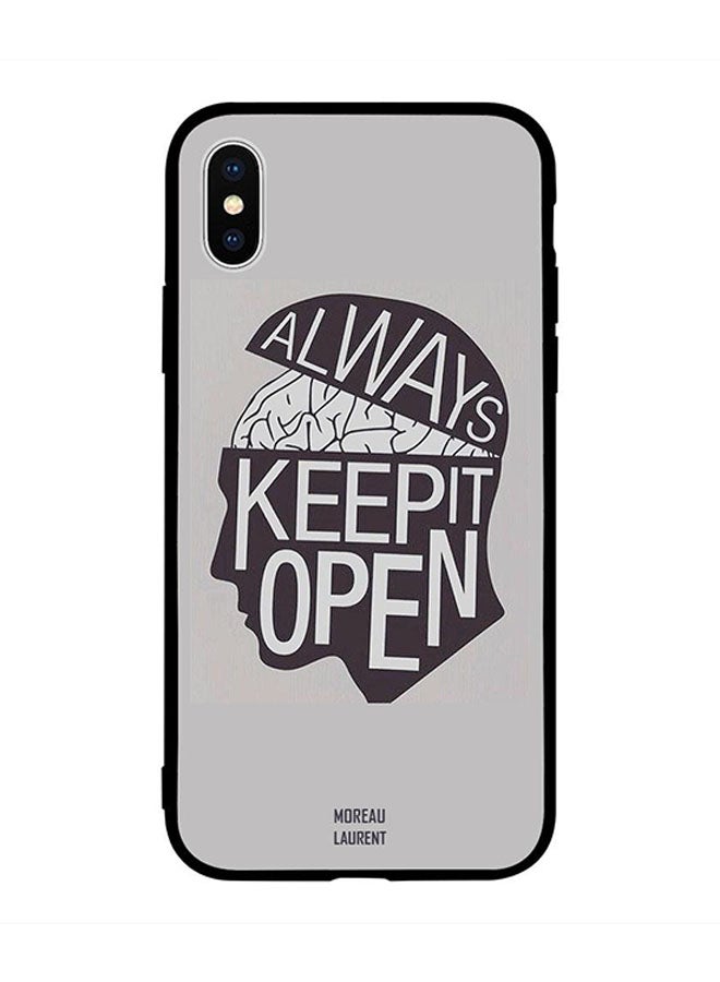 Moreau Laurent Protective Case Cover for Apple iPhone XS Max Always Keep It Open