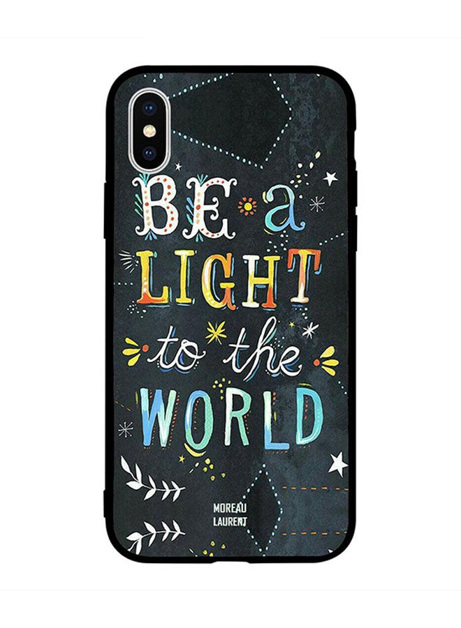 Moreau Laurent Protective Case Cover for Apple iPhone XS Max Be a Light to The World