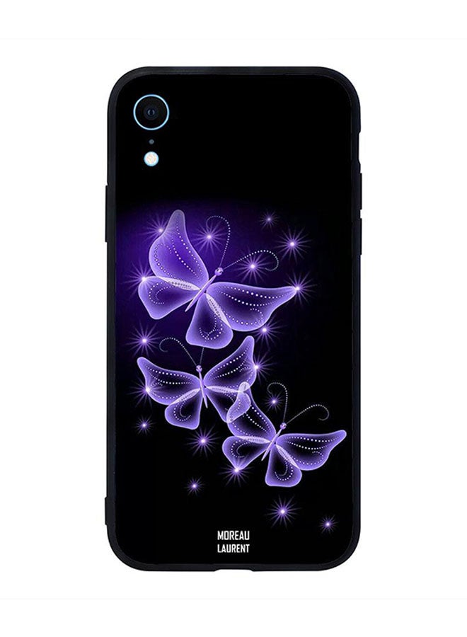 Moreau Laurent Skin Case Cover -for Apple iPhone XR Light Purple Butterflies Light Purple Butterflies
