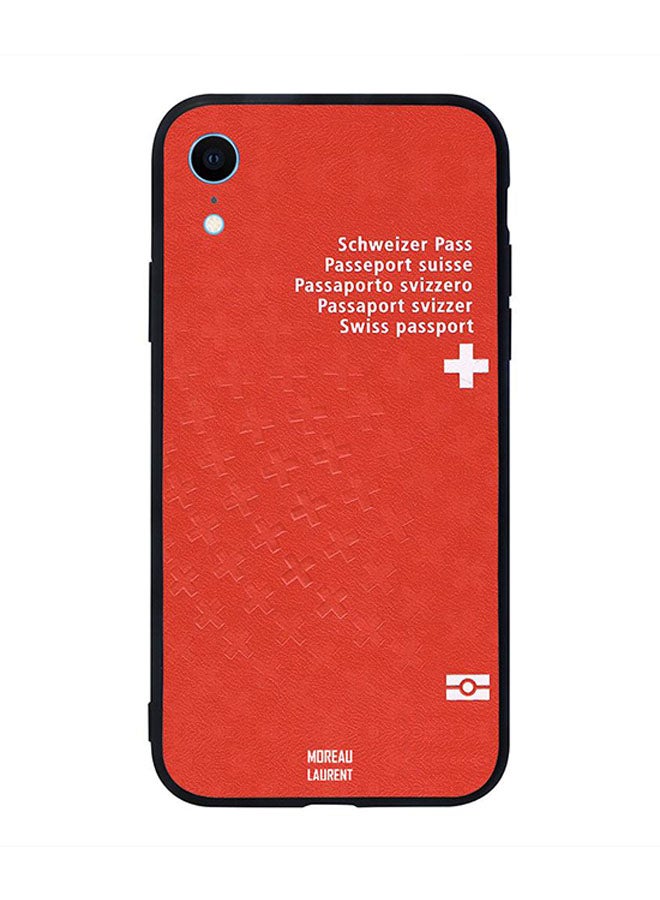 Moreau Laurent Skin Case Cover -for Apple iPhone XR Swiss Passport Swiss Passport