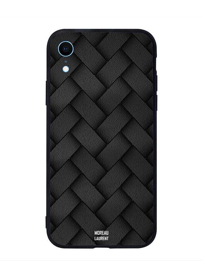 Moreau Laurent Skin Case Cover -for Apple iPhone XR Black Stripes Pattern Black Stripes Pattern