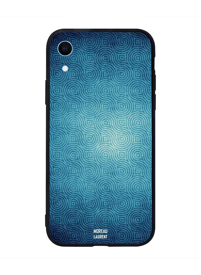 Moreau Laurent Skin Case Cover -for Apple iPhone XR Dark Blue Vintage Pattern Dark Blue Vintage Pattern