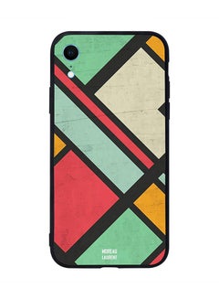 Skin Case Cover -for Apple iPhone XR Multi Colors Over Dark Grey Pattern Multi Colors Over Dark Grey Pattern