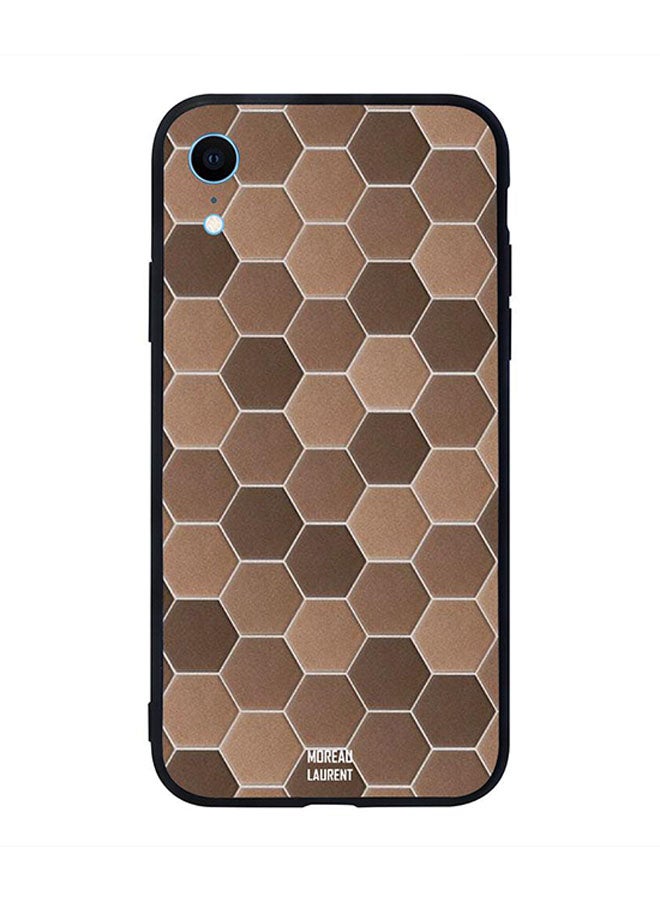 Skin Case Cover -for Apple iPhone XR Round Shape Interlock Pattern Round Shape Interlock Pattern