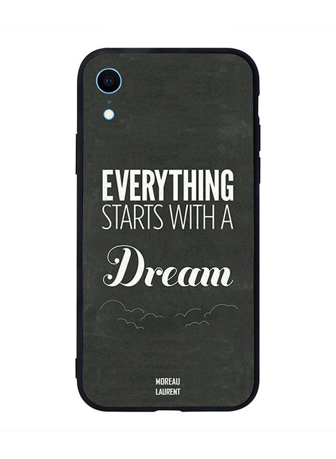 Moreau Laurent Skin Case Cover -for Apple iPhone XR Everything Starts With A Dream Everything Starts With A Dream 