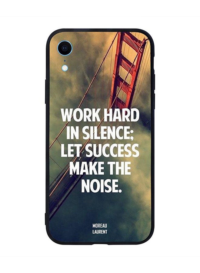 Skin Case Cover -for Apple iPhone XR Work Hard in Silence Work Hard in Silence