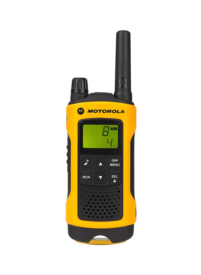 Motorola - 2 Piece  Walkie Talkie PMR Radio With LCD Display P14MAB03A1AX Yellow/Black - Image 1
