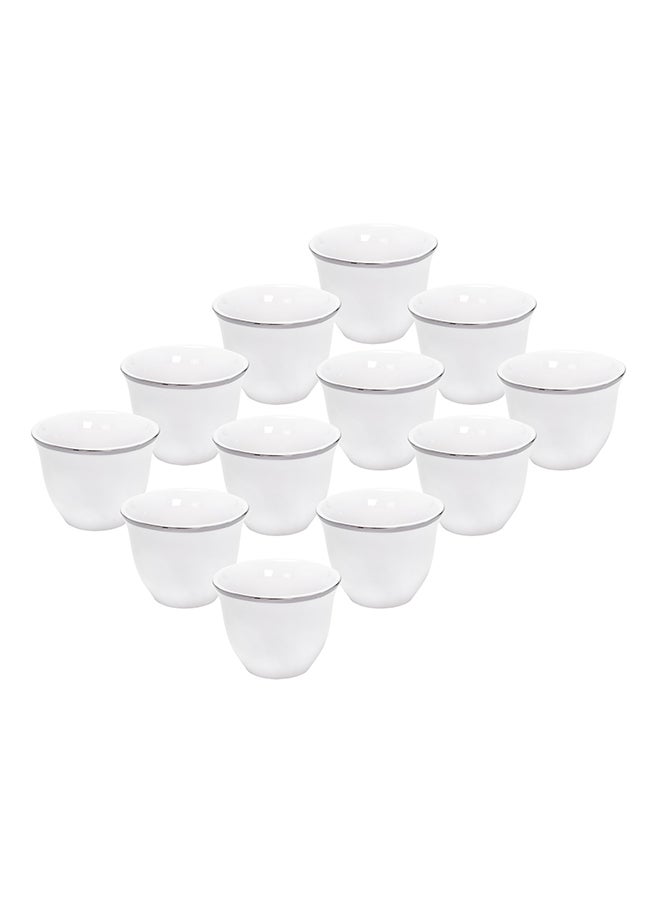 Dallaty 12-Piece Coffee And Tea Cup Set White - Image 1