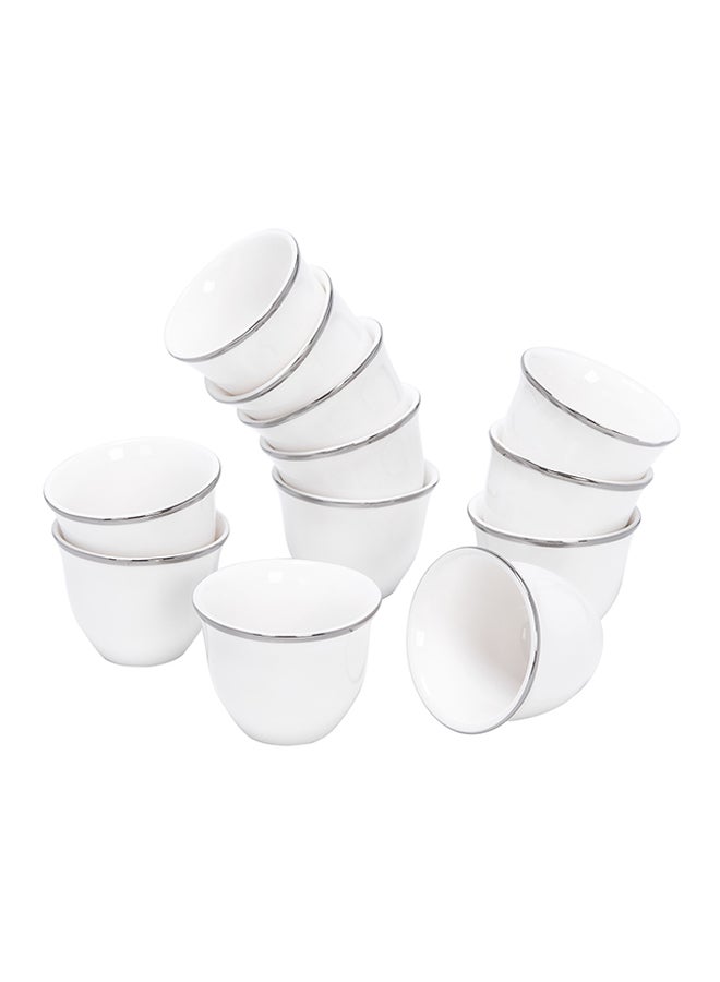 Dallaty 12-Piece Coffee And Tea Cup Set White - Image 2
