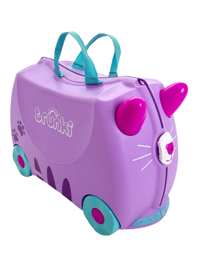 trunki - Cassie The Cat Trolley - 18 L Purple/Blue/Pink - Image 1