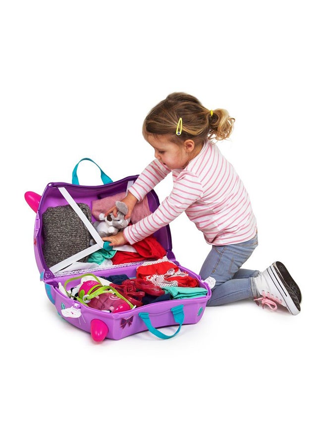 trunki - Cassie The Cat Trolley - 18 L Purple/Blue/Pink - Image 1