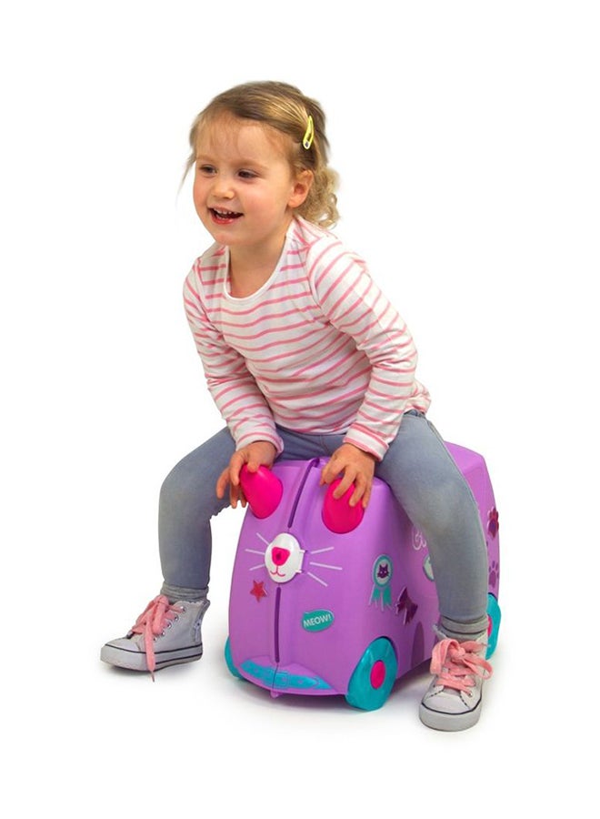 trunki - Cassie The Cat Trolley - 18 L Purple/Blue/Pink - Image 1
