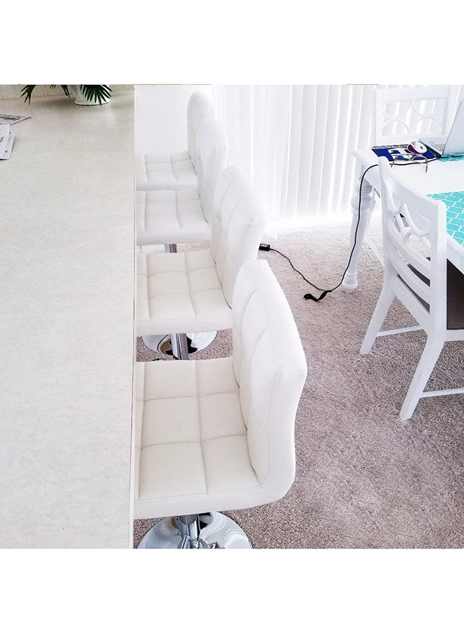 Neo Front Adjustable Hydraulic Chair White/Silver - Image 2