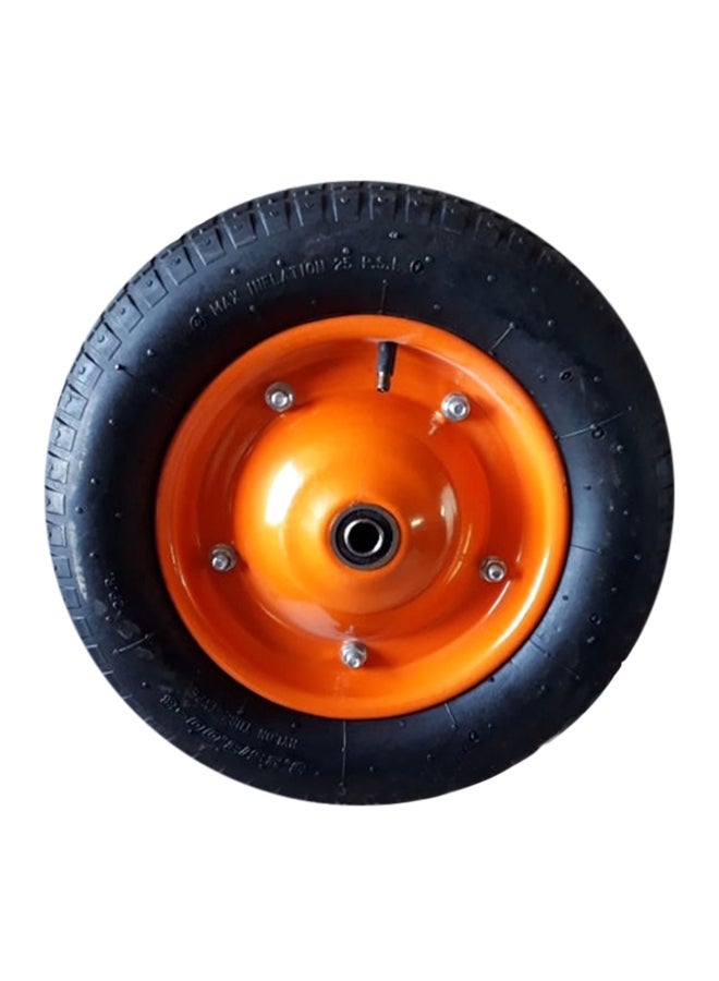 APEX Spare Wheel For Wheelbarrow Orange/Black 13x3inch 