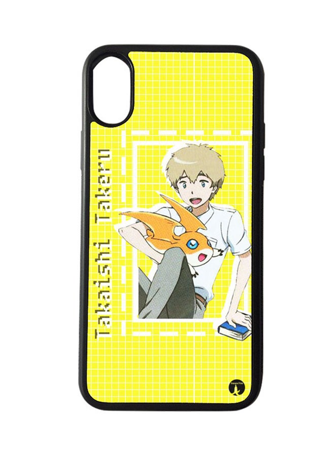 بي بي غطاء حماية واقٍ لهاتف أبل آيفون X نمط مسلسل الأنمي "Digimon"