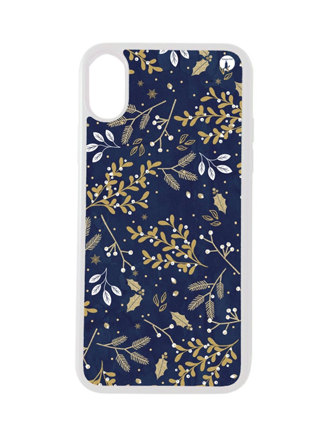 Protective Case Cover for Apple iPhone XS Blue/Beige/White