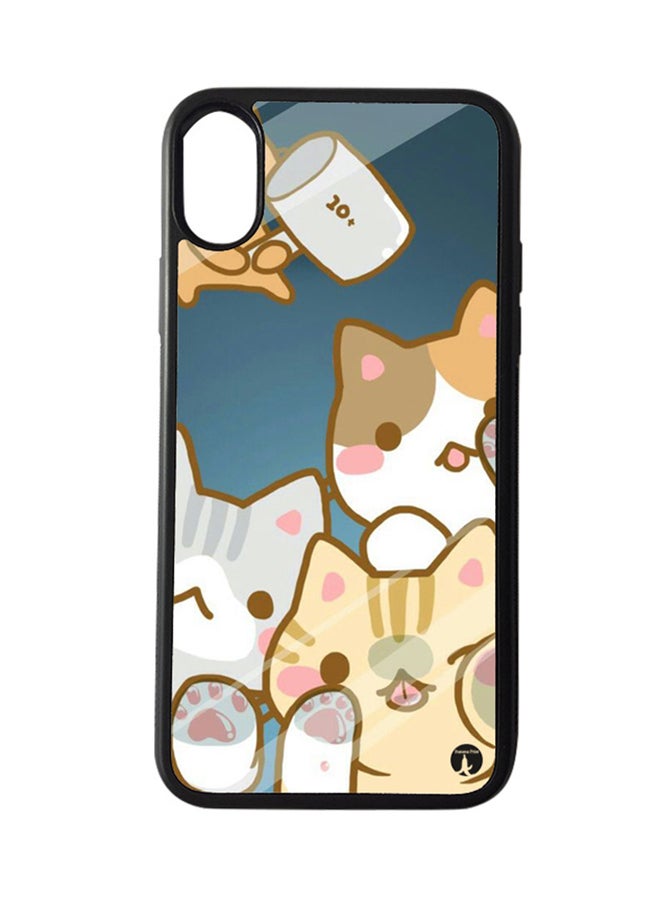 Protective Case Cover for Apple iPhone XS Cats