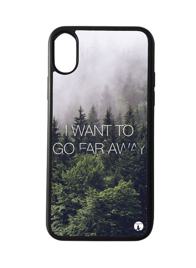 Protective Case Cover for Apple iPhone XS Go Far Away