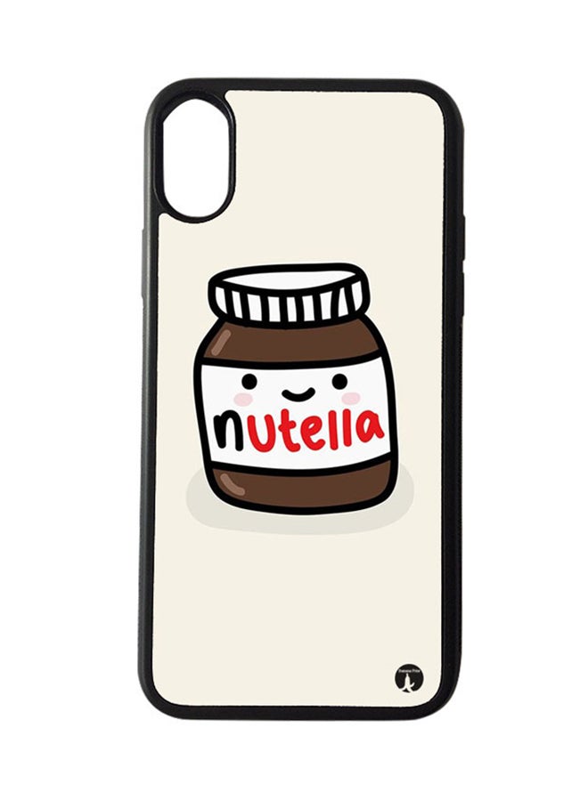 بي بي غطاء حماية واقٍ لهاتف أبل آيفون XS بنمط عبوة نوتيلا